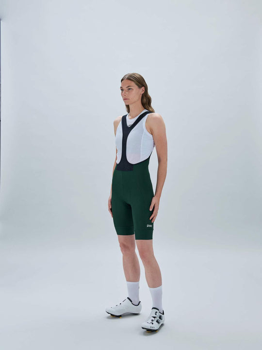 Załaduj obraz do przeglądarki galerii, Spodenki rowerowe POC W's Cadence Bib Shorts - Parg. Green
