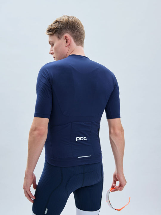 Załaduj obraz do przeglądarki galerii, Koszulka rowerowa POC M's Raceday Jersey - Turmaline Navy