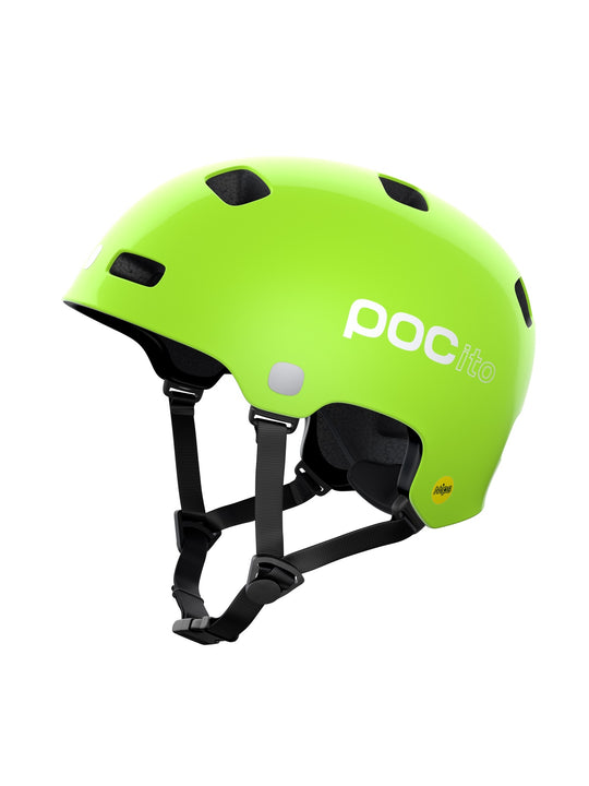 Załaduj obraz do przeglądarki galerii, Kask rowerowy POCITO CRANE MIPS - Fluo. Yellow/Green