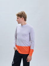 Załaduj obraz do przeglądarki galerii, Koszulka rowerowa POC MTB Pure LS Jersey - Granite Grey/Zink Orange