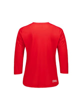 Załaduj obraz do przeglądarki galerii, Koszulka rowerowa damska POC W's Motion Air 3/4 Jersey czerwona