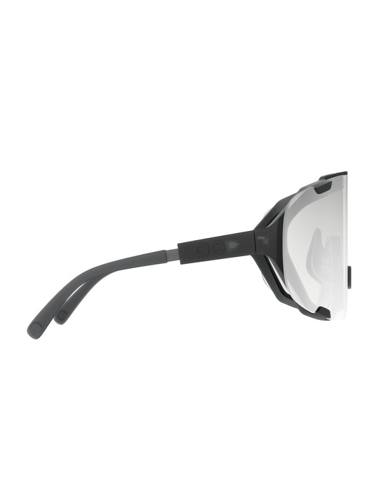 Załaduj obraz do przeglądarki galerii, Okulary rowerowe POC Devour Wide Fit Photochromic - Translucent Black/Clarity Photochromic/Changeable Grey