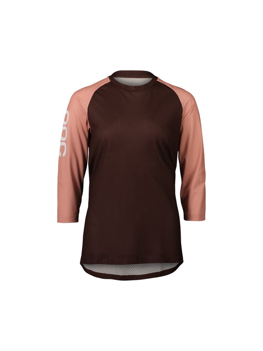 Załaduj obraz do przeglądarki galerii, Koszulka rowerowa POC W's MTB Pure 3/4 Jersey - Axinite Brown/Rock Salt