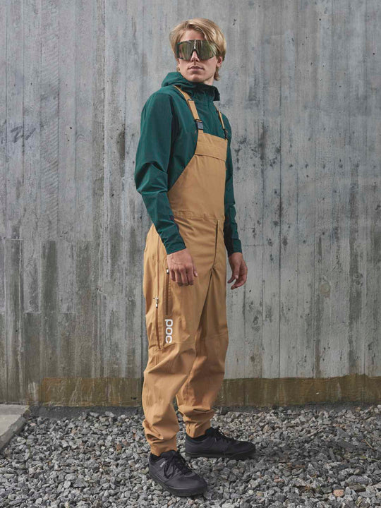 Załaduj obraz do przeglądarki galerii, Spodnie rowerowe POC Consort MTB Dungaree - Arag. Brown