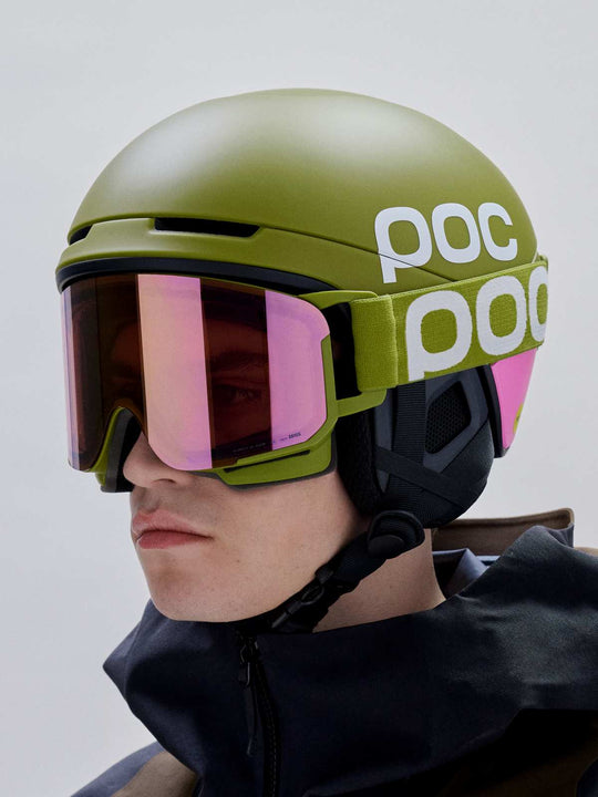 Załaduj obraz do przeglądarki galerii, Kask narciarski POC Obex Contour - Olivine Green Matt/Thulite Pink Matt