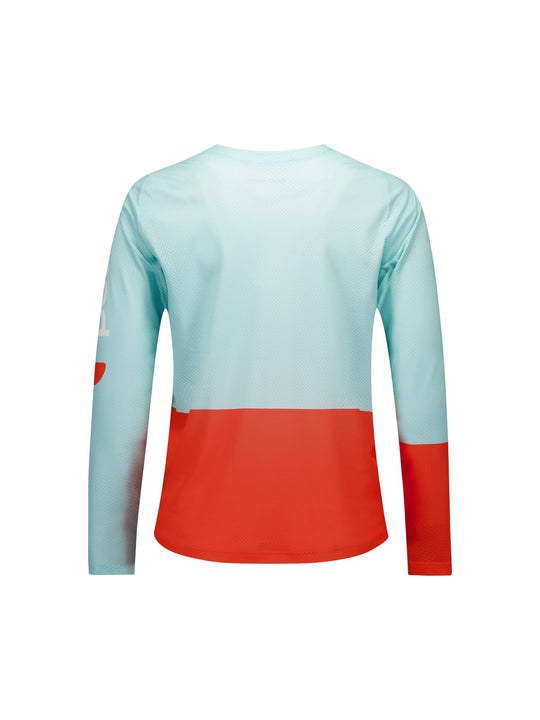 Załaduj obraz do przeglądarki galerii, Koszulka rowerowa POC W's Motion Air L/S Jersey - Lazurite Blue/Carnelian Orange