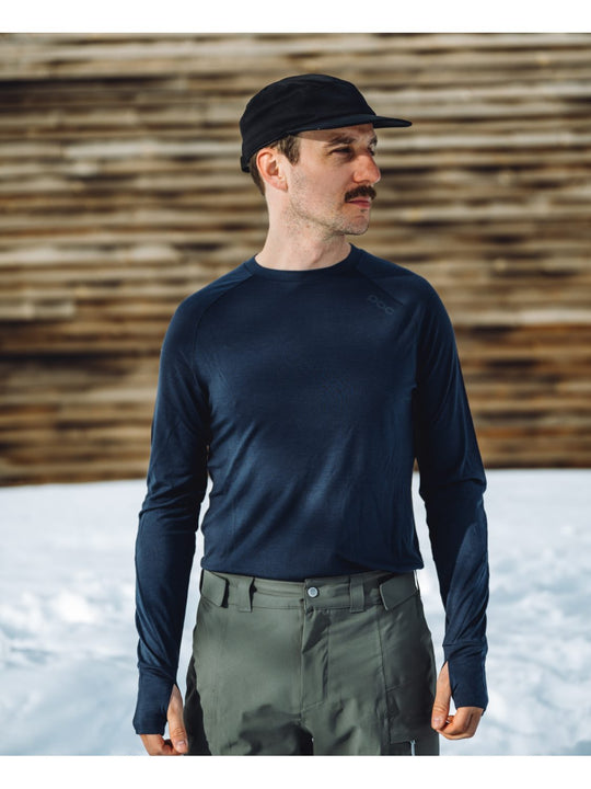 Załaduj obraz do przeglądarki galerii, Koszulka POC M'S LIGHT MERINO Jersey LS - Turmaline Navy