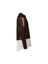 Załaduj obraz do przeglądarki galerii, Koszulka rowerowa POC MTB Pure LS Jersey - Axinite Brown/Hydr. White