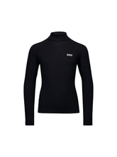 Załaduj obraz do przeglądarki galerii, Koszulka dla dzieci termoaktywna POC Y's Layer Merino Mock Neck Jersey - Uran. Black