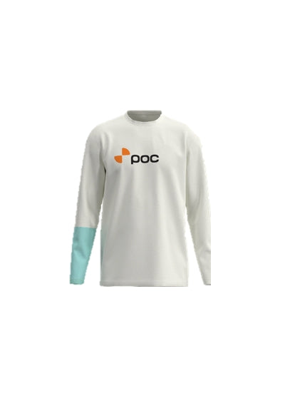 Załaduj obraz do przeglądarki galerii, Koszulka longsleeve POC L/S Tee - Hyd. White/Lazurite Blue