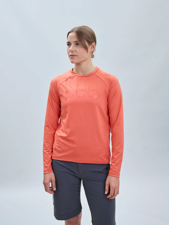 Załaduj obraz do przeglądarki galerii, Koszulka rowerowa POC W's Reform Enduro Jersey - Ammolite Coral