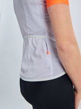 Załaduj obraz do przeglądarki galerii, Koszulka rowerowa POC W's Essential Road Logo Jersey - Zink Orange/Gra. Grey