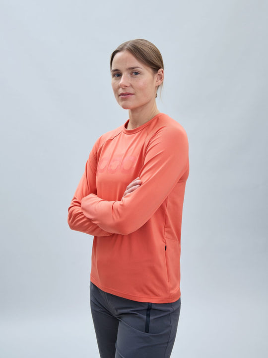 Załaduj obraz do przeglądarki galerii, Koszulka rowerowa POC W's Reform Enduro Jersey - Ammolite Coral