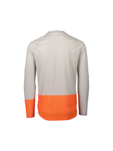 Załaduj obraz do przeglądarki galerii, Koszulka rowerowa POC MTB Pure LS Jersey - Granite Grey/Zink Orange