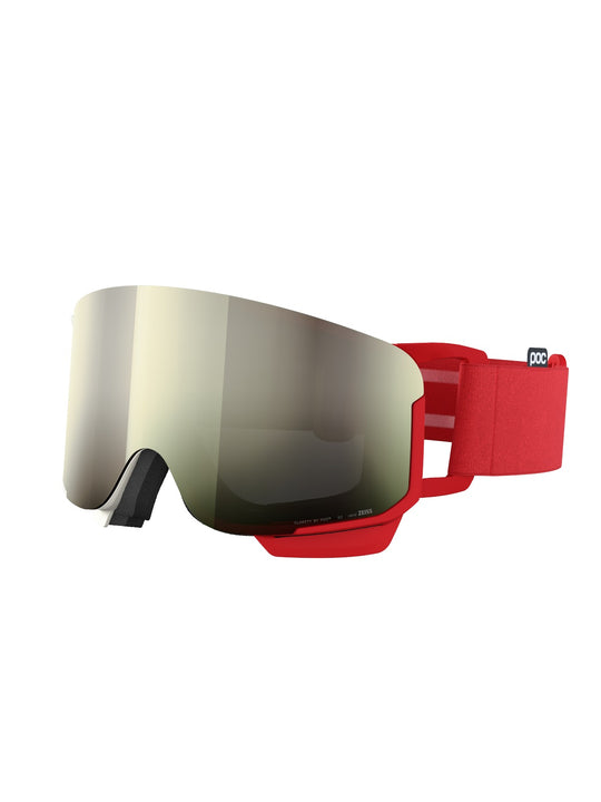 Załaduj obraz do przeglądarki galerii, Gogle narciarskie POC Nexal Mid Wide Fit - Rouge/Blanc