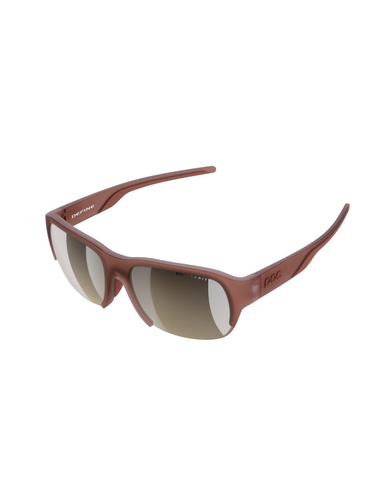 Załaduj obraz do przeglądarki galerii, Okulary rowerowe POC Define - Himalayan Salt Transl. | Clarity Trail Brown Silver Mirror cat. 2