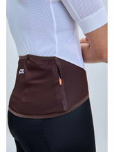 Załaduj obraz do przeglądarki galerii, Koszulka rowerowa POC W's Essential Road Logo Jersey - Hydr. White/Axinite Brown