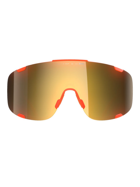 Załaduj obraz do przeglądarki galerii, Okulary rowerowe POC Devour - Fluo. Orange Translucent/Clarity Road/Partly Sunny Gold