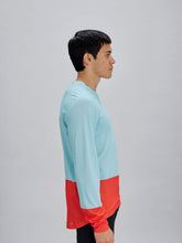 Załaduj obraz do przeglądarki galerii, Koszulka rowerowa POC M's Motion Air L/S Jersey - Lazurite Blue/Carnelian Orange