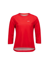 Załaduj obraz do przeglądarki galerii, Koszulka rowerowa damska POC W's Motion Air 3/4 Jersey czerwona