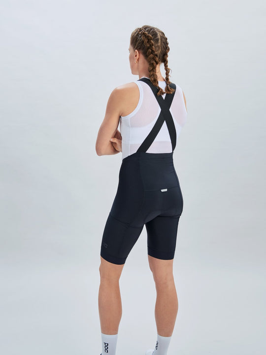 Załaduj obraz do przeglądarki galerii, Spodenki rowerowe damskie POC W's Essential Cargo Bibshorts - Ur. Black