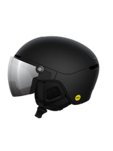 Załaduj obraz do przeglądarki galerii, Kask narciarski POC Obex Visor - Uran. Black Matt/Clarity Universal/Partly Sunny/Silver