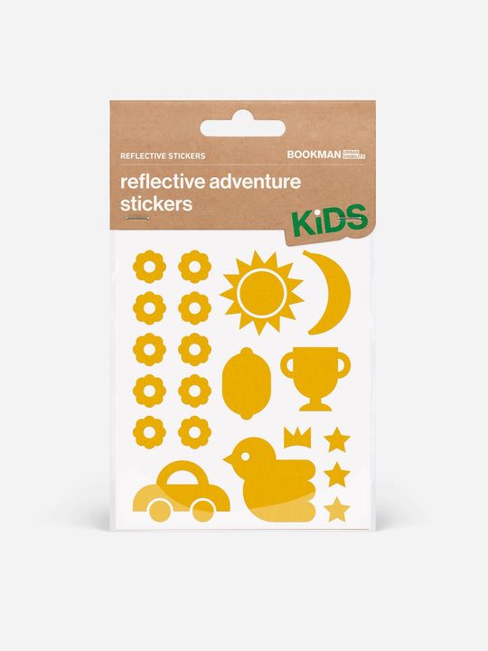 Załaduj obraz do przeglądarki galerii, Naklejki odblaskowe BOOKMAN Reflective Stickers Adventure żółty