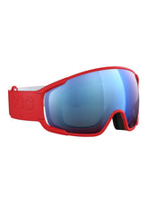 Załaduj obraz do przeglądarki galerii, Gogle narciarskie POC Zonula Wide Fit - Prismane Red/Partly Sunny Blue