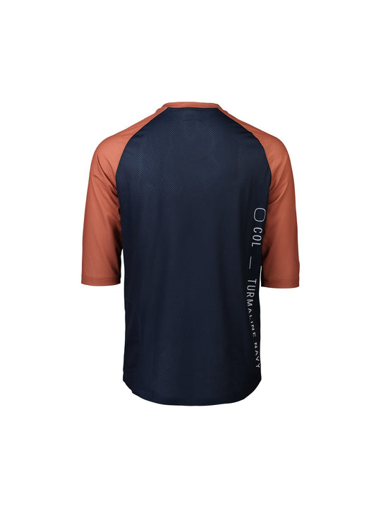 Załaduj obraz do przeglądarki galerii, Koszulka rowerowa POC MTB Pure 3/4 Jersey - Turmaline Navy/Himalayan Salt