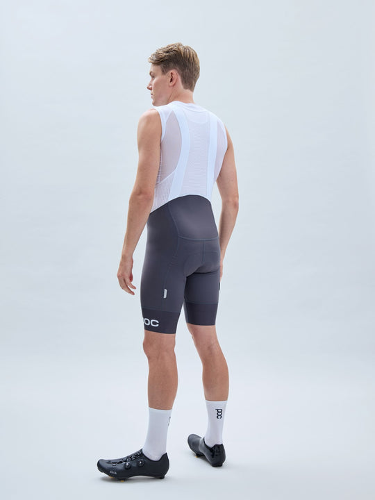 Załaduj obraz do przeglądarki galerii, Spodenki rowerowe POC Essential Road VPDs Bib Shorts - Sylvanite Grey/Hydr. White
