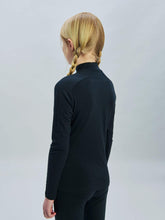 Załaduj obraz do przeglądarki galerii, Koszulka dla dzieci termoaktywna POC Y's Layer Merino Mock Neck Jersey - Uran. Black