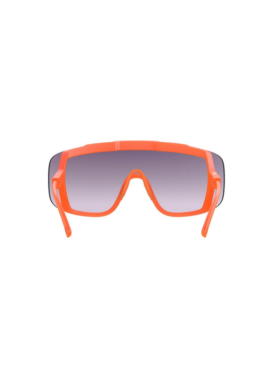 Załaduj obraz do przeglądarki galerii, Okulary rowerowe POC Devour Wide Fit - Fluo. Orange Translucent/Clarity Road/Partly Sunny Gold