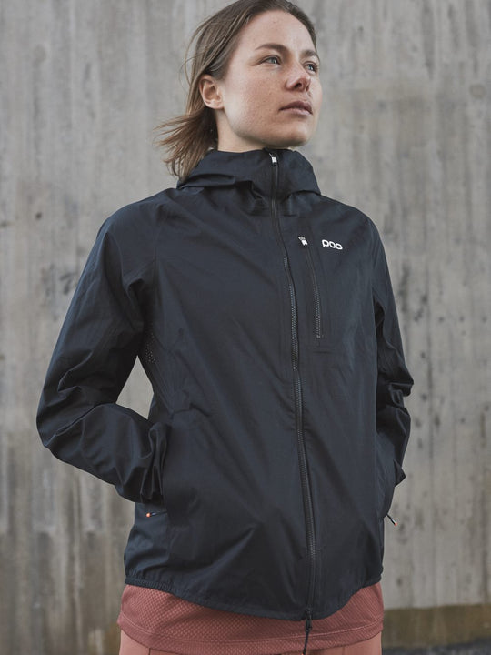 Załaduj obraz do przeglądarki galerii, Kurtka rowerowa damska POC W'S Motion Rain Jacket czarny