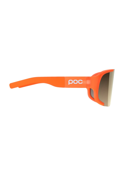 Załaduj obraz do przeglądarki galerii, Okulary rowerowe POC Aspire Mid - Fluo. Orange Translucent/Clarity Road/Partly Sunny Gold