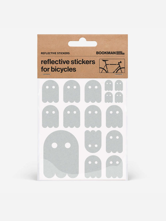 Załaduj obraz do przeglądarki galerii, Naklejki odblaskowe BOOKMAN Reflective Stickers Ghost biały