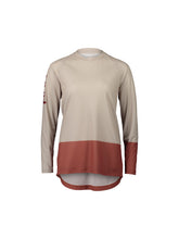 Załaduj obraz do przeglądarki galerii, Koszulka rowerowa POC W's MTB PURE LS Jersey - Light Sand. Beige/Himalayan Salt