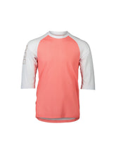 Załaduj obraz do przeglądarki galerii, Koszulka rowerowa POC MTB Pure 3/4 Jersey - Ammolite Coral/Hydr. White