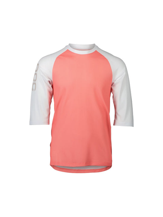 Załaduj obraz do przeglądarki galerii, Koszulka rowerowa POC MTB Pure 3/4 Jersey - Ammolite Coral/Hydr. White
