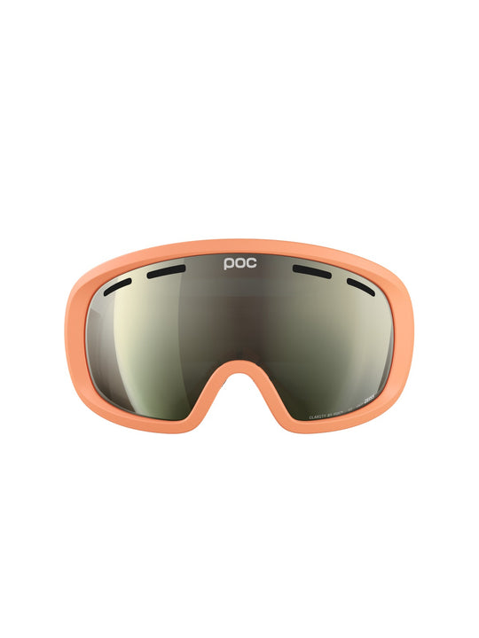 Załaduj obraz do przeglądarki galerii, Gogle narciarskie POC Fovea Mid Wide Fit - Apricot Sunstone/Partly Sunny Ivory