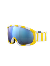 Załaduj obraz do przeglądarki galerii, Gogle narciarskie POC Fovea Mid Wide Fit - Jaune/Blanc/Partly Sunny Blue