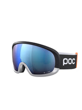 Załaduj obraz do przeglądarki galerii, Gogle narciarskie POC Fovea Mid Race - Ur. Black|Argentite Silver|Pt. Sunny Blue Cat 2