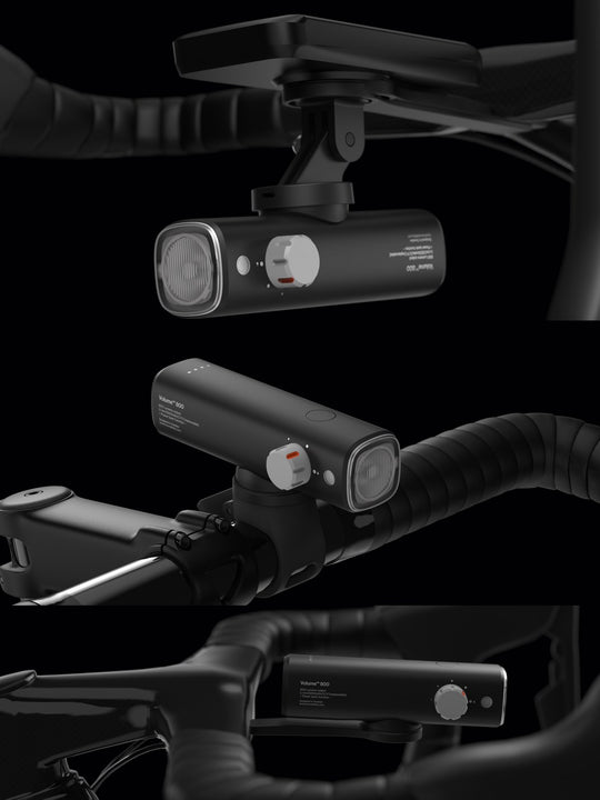 Załaduj obraz do przeglądarki galerii, Lampka rowerowa BOOKMAN Volume Front 800 czarny