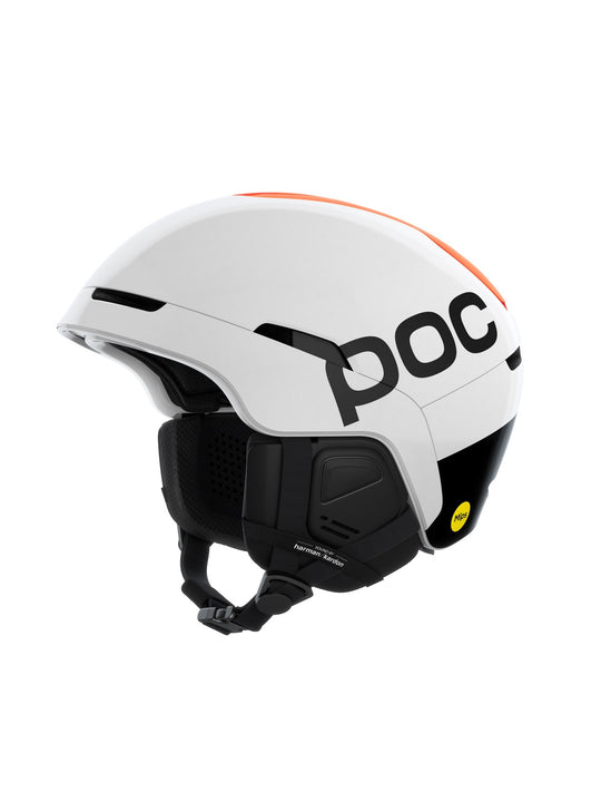 Załaduj obraz do przeglądarki galerii, Kask narciarski POC Obex Connect - Hyd. White/Fluo. Orange AVIP