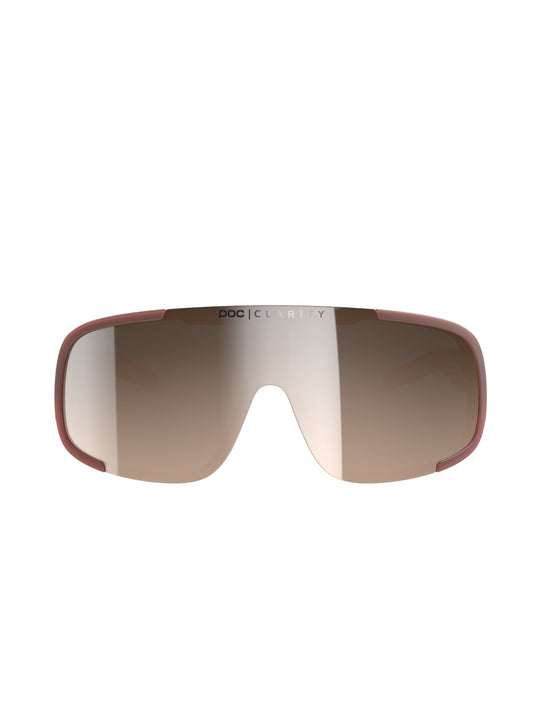 Załaduj obraz do przeglądarki galerii, Okulary rowerowe POC Aspire Mid - Himalayan Salt Translucent - Clarity Trail | Brown/Silver Mirror Cat 2