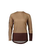 Załaduj obraz do przeglądarki galerii, Koszulka rowerowa POC W's MTB Pure LS Jersey - Jasper Brown/Axinite Brown