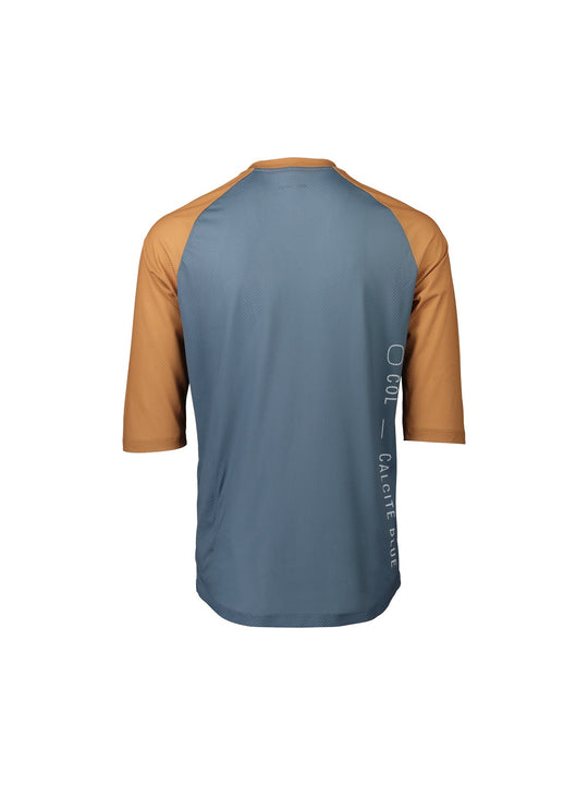 Załaduj obraz do przeglądarki galerii, Koszulka rowerowa POC MTB Pure 3/4 Jersey - Calcite Blue/Aragonite Brown