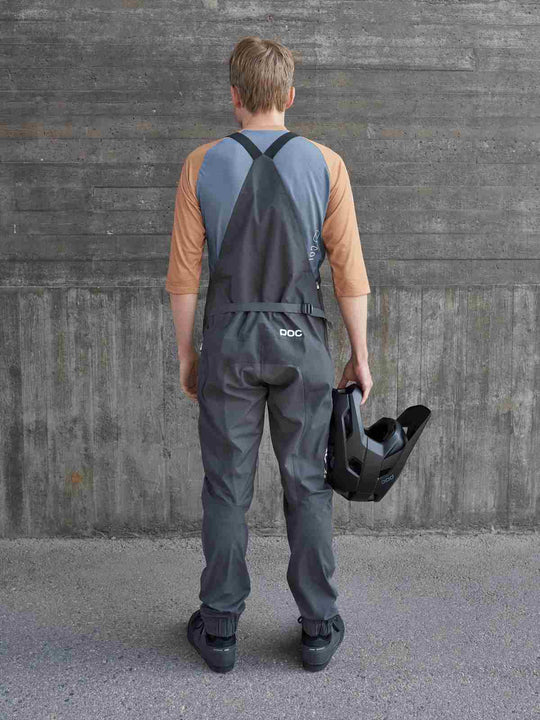 Załaduj obraz do przeglądarki galerii, Spodnie rowerowe POC Consort MTB Dungaree - Sylvanite Grey