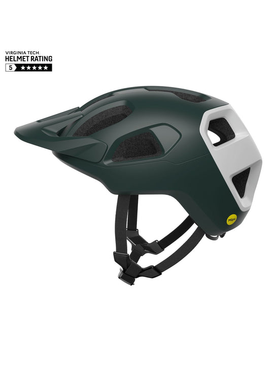 Załaduj obraz do przeglądarki galerii, Kask rowerowy POC Cularis - Parg. Green Matt/Hyd. White Matt