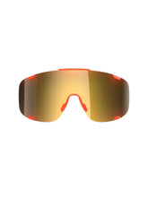 Załaduj obraz do przeglądarki galerii, Okulary rowerowe POC Devour Wide Fit - Fluo. Orange Translucent/Clarity Road/Partly Sunny Gold