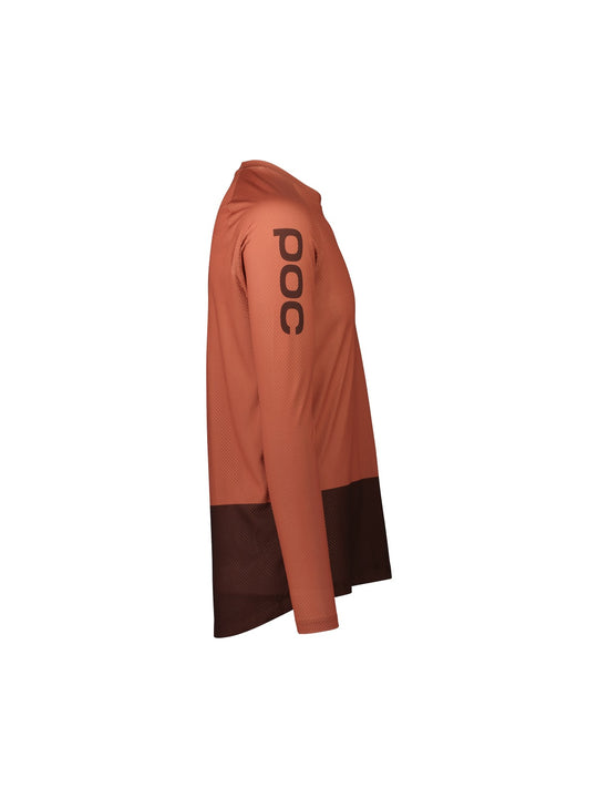 Załaduj obraz do przeglądarki galerii, Koszulka rowerowa POC MTB Pure LS Jersey - Himalayan Salt/Axinite Brown